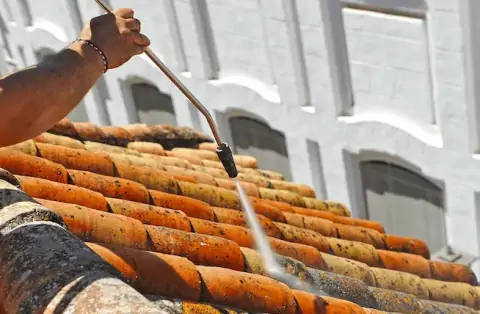 Nettoyage de toitures - Rue